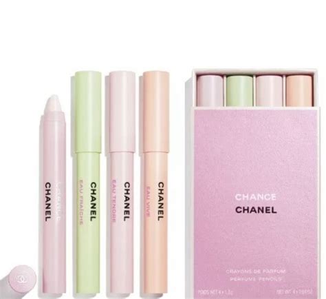 chanel chance pen|Chanel perfume pencils.